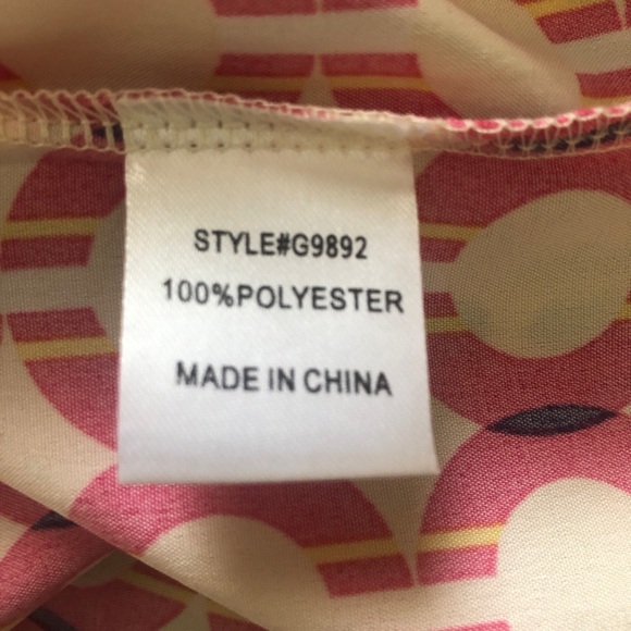 JODIFL Boho Shirt Dress Hot Pink Retro Pattern Cocktail Chic A Line Oversize - Picture 11 of 15